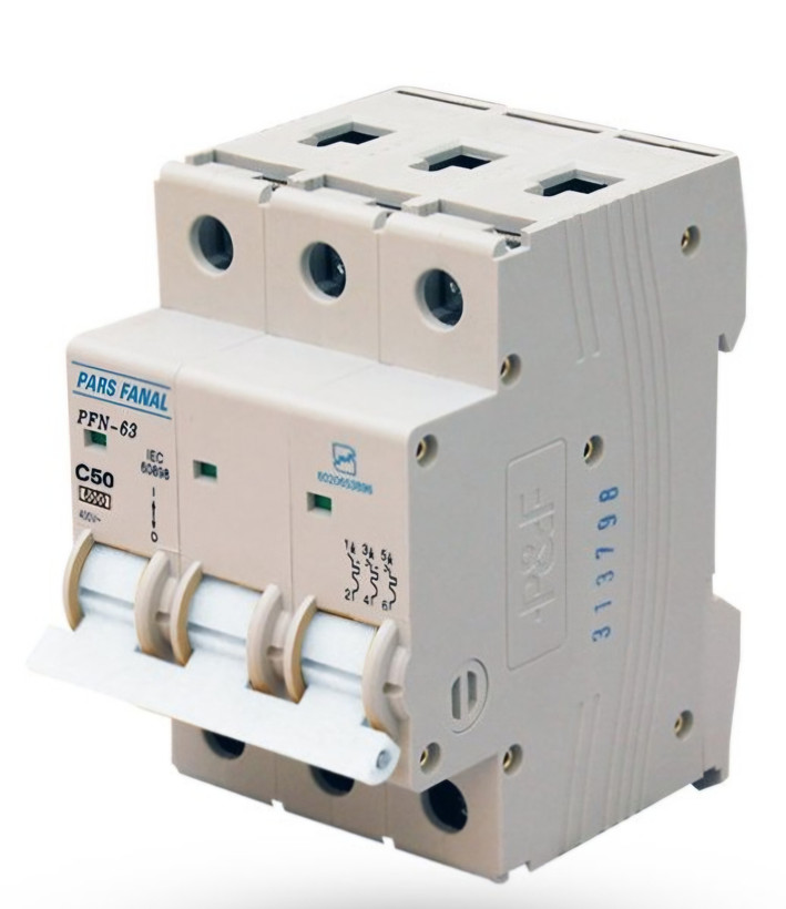 فیوز مینیاتوری سه فاز پارس فانال ۵۰ آمپر