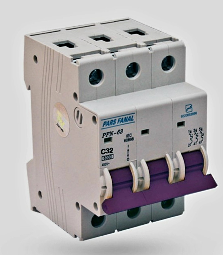 فیوز مینیاتوری سه فاز پارس فانال ۳۲ آمپر