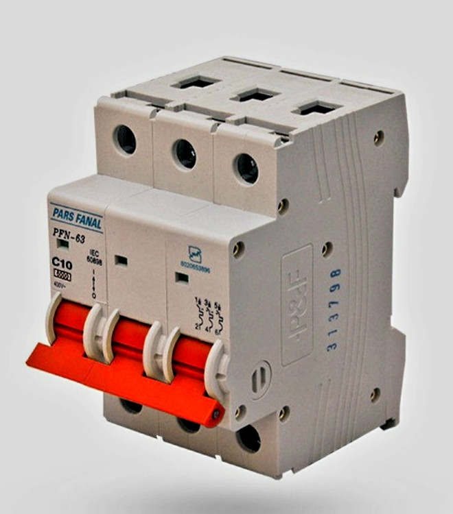 فیوز مینیاتوری سه فاز پارس فانال ۱۰ آمپر