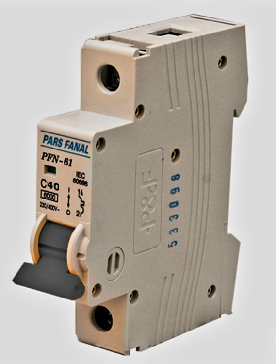 فیوز مینیاتوری تکفاز پارس فانال ۴۰ آمپر