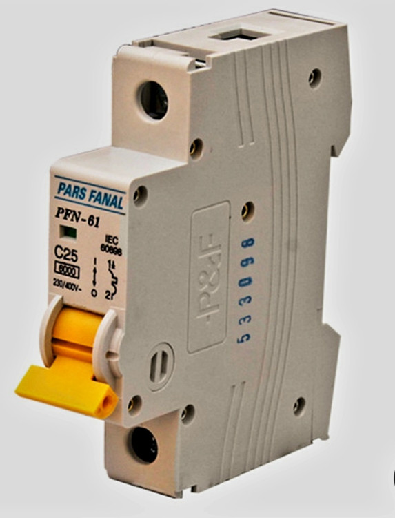 فیوز مینیاتوری تکفاز پارس فانال ۲۵ آمپر