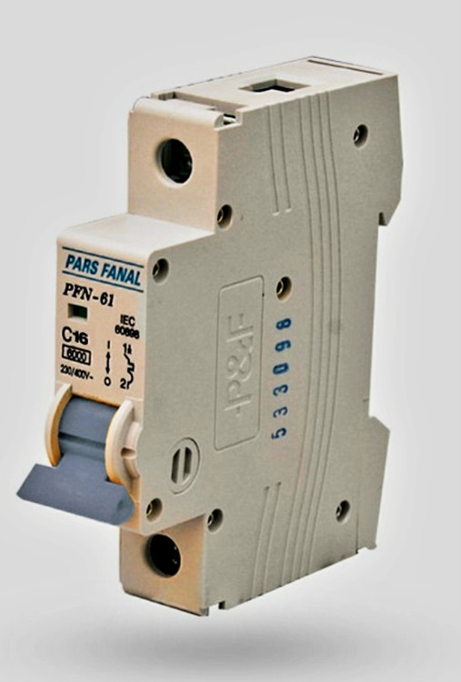 فیوز مینیاتوری تکفاز پارس فانال ۱۶ آمپر